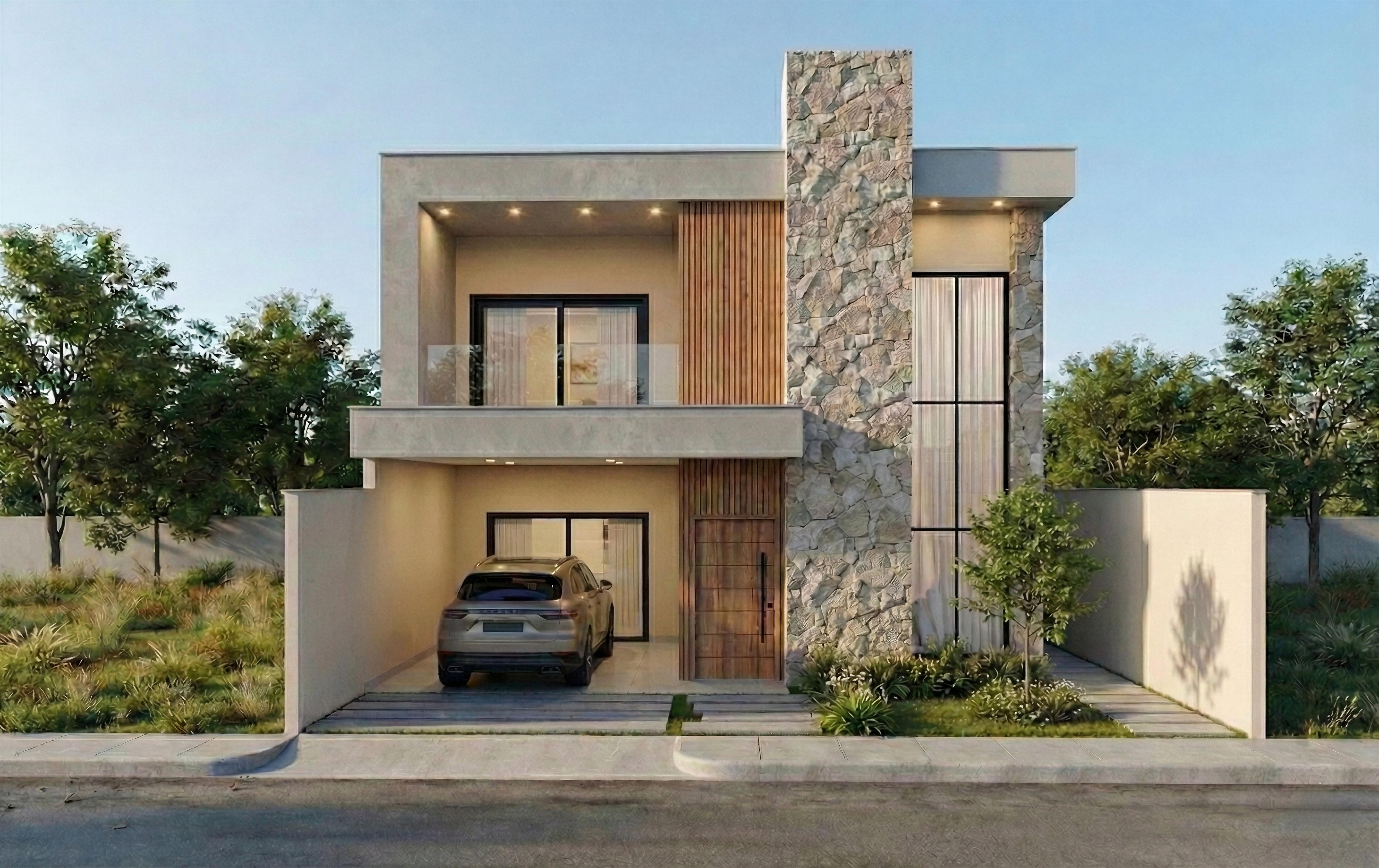 Sobrado moderno em terreno 10x25